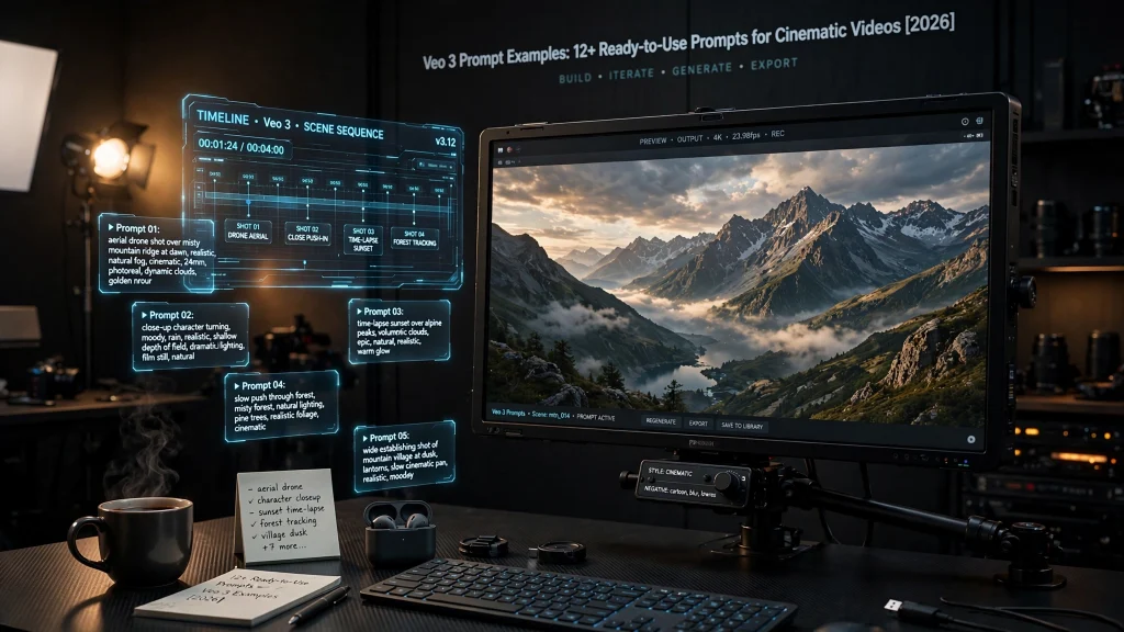 Veo 3 Prompt Examples: 12+ Cinematic Video Prompts [2026]